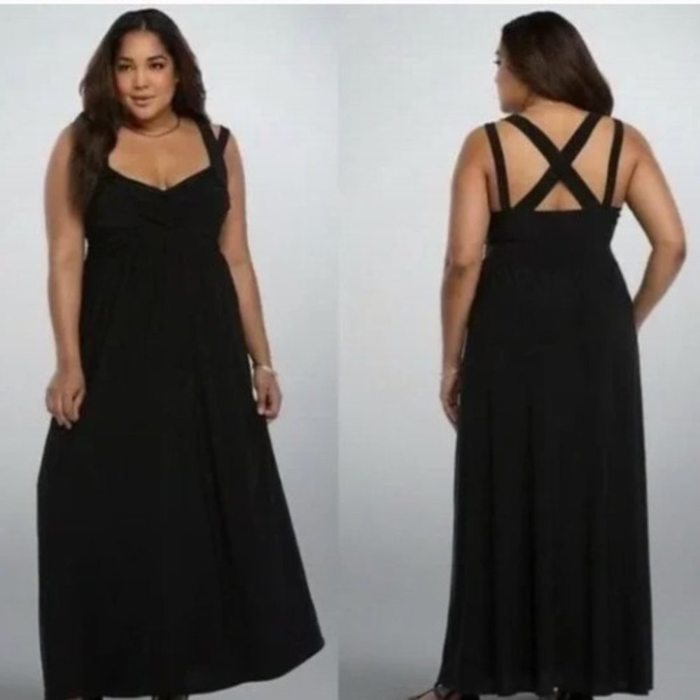 Torrid Black Crossback Maxi Dress
